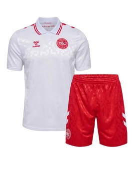 Danimarca Maglia Gara Trasferta Repliche Europei 2024 Bambino Danimarca Maglia Gara Trasferta Repliche Europei 2024 Bambino